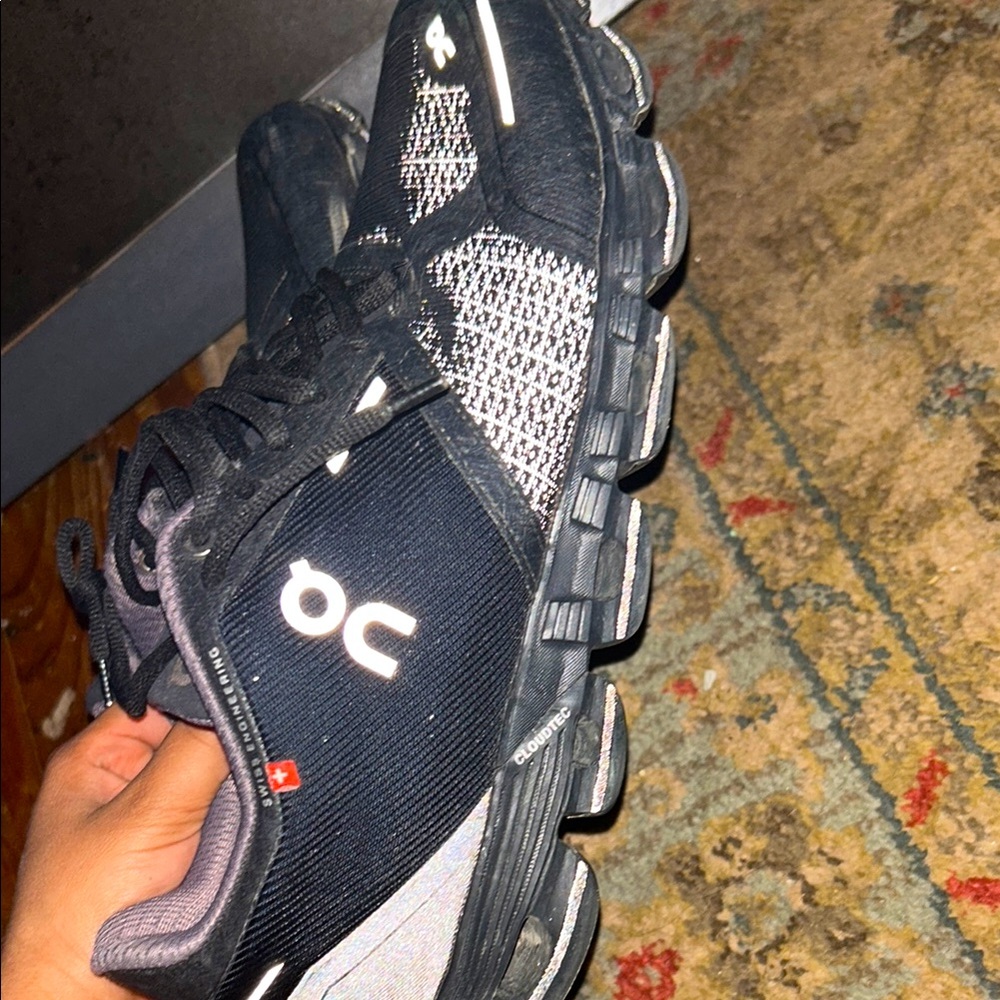 On Running Black Athletic Shoes